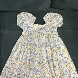 Janie and Jack Blue and Yellow Floral Dress